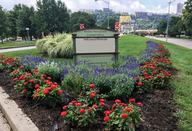 The Point Flower Garden at Liberty Ave. & Commonwealth Place - Downtown Pittsburgh