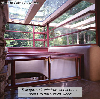 Fallingwater windows