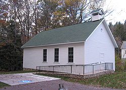 The nearly century-old Bear Run Schoolhouse, which is now the Bear Run Educational Center, houses many of Fallingwater’s ongoing programs. The Western Pennsylvania Conservancy restored the historically significant building in 2010.