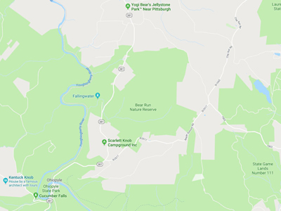Bear Run Nature Reserve - Google Map