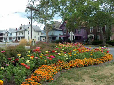 15th Street & Lincoln Avenue community flower garden, Tyrone, Blair County