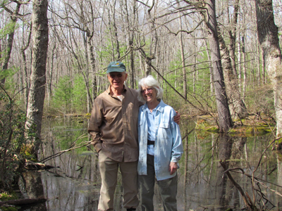 The Grosses established the Glacier Pool Preserve on their 270 property in Lycoming County. The walking trails on the property are open for the local public to enjoy.