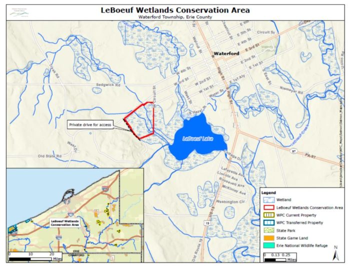 LeBoeuf Wetlands Conservation Area Map