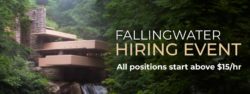 Banner for Fallingwater Hiring Event