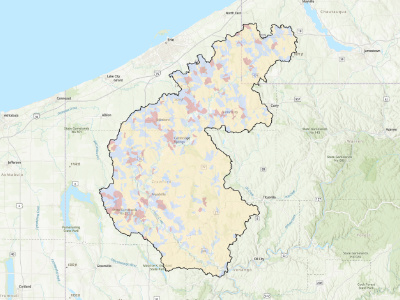 Maps of Our Work - Multi-Scale Conservation Framework, French Creek Watershed