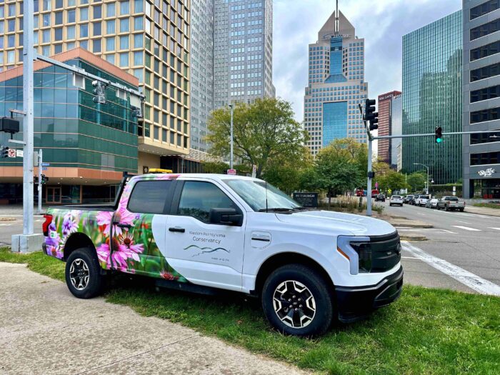 Ford F-150 Lightning Electric Trucks purchased with a $150,000 grant from Green Mountain Energy Sun Club