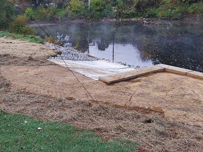 Canoe access site, with improvements funded by WPC, in Sheffield on West Branch Tionesta Creek