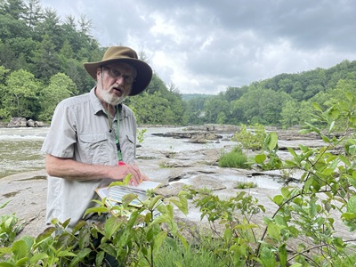 Botanist Steve Ground at Ohiopyle Meadow Run
