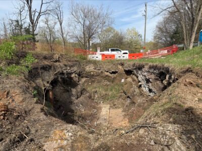 Sinkhole project in process