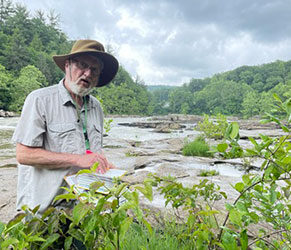 Botanist Steve Ground at Ohiopyle Meadow Run