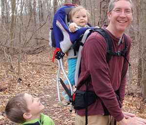 Andy Zadnick and family at Beechwood Nature Preserve