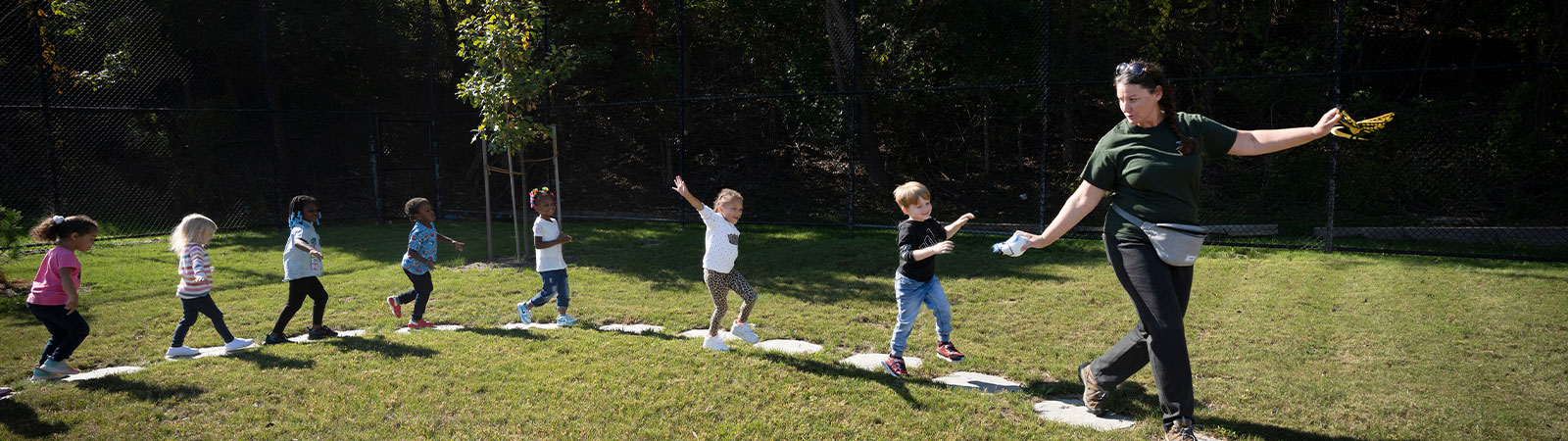 Chartiers ECC riboon cutting children's activity