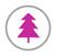Redbud tree icon from maps