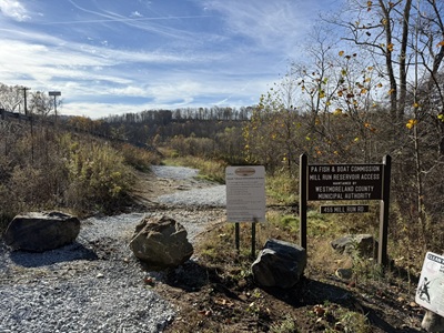 Canoe Access on Indian Creek after improvements made by Municipal Authority of Westmoreland County using WPC CADF funds