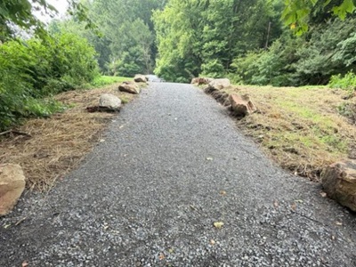 heath township canoe access launch after receiving WPC CADF for improvement 